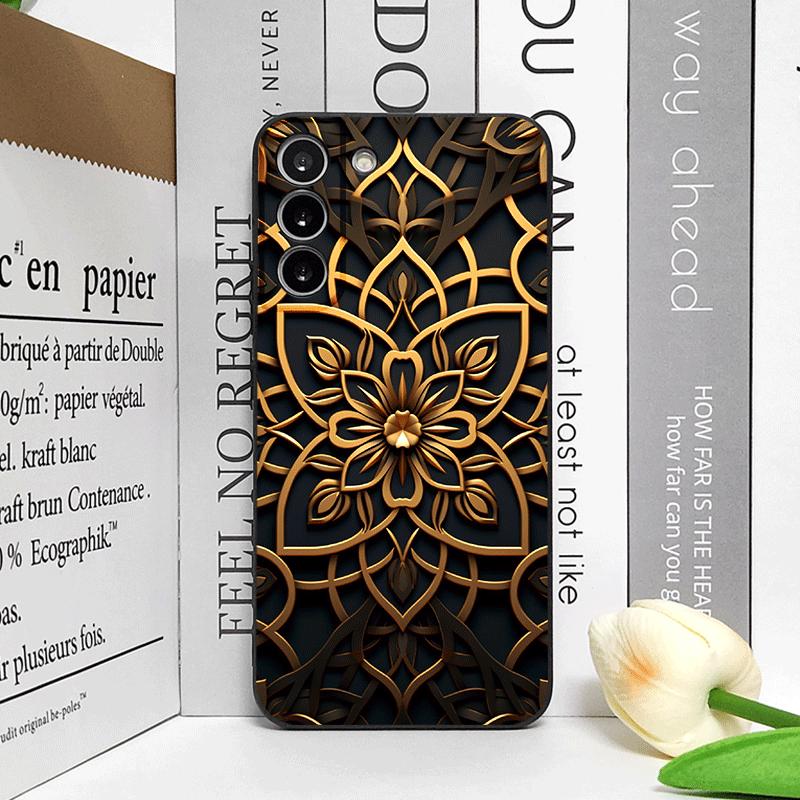 Creative Aesthetic Vintage Golden Flower Pattern Phone Case for OnePlus 12 13 R 11 10 9 Pro Nord 4 CE5 CE2 ACE2 ACE3 Soft Cover