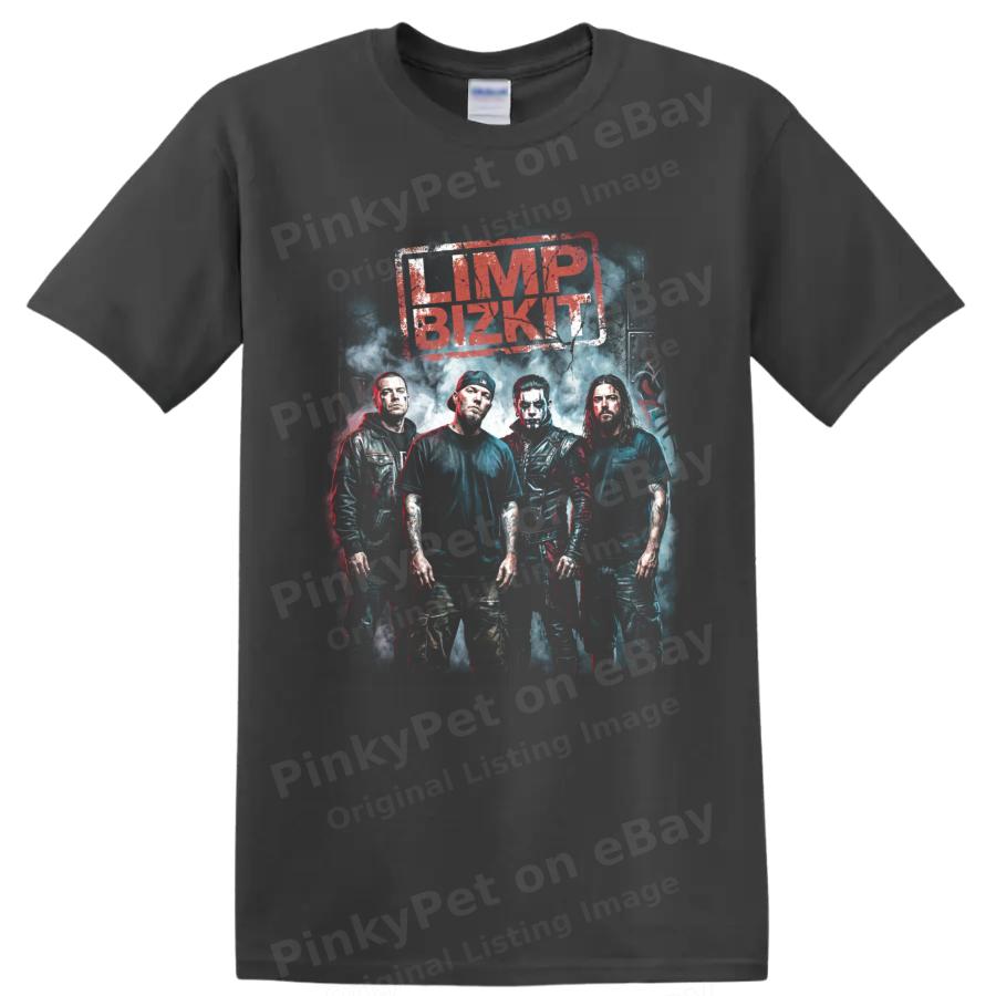 Limp Bizkit Nu Metal Bandmitglieder Poster Grafik T-Shirt Konzert Fan T-Shirt Stil