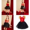 Elegant Nutcracker Dress With Sequin Accents Cosplay Outfit For Girls On Halloween