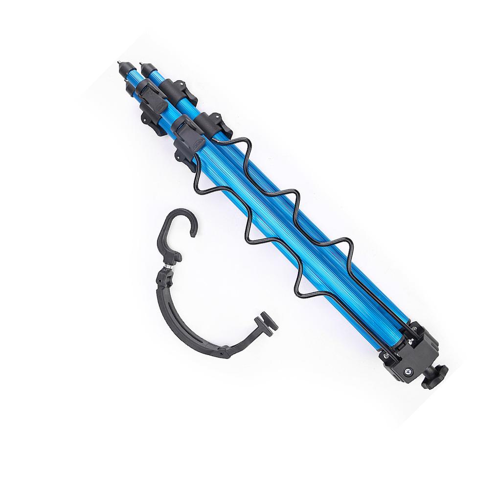 Portable Fishing Rods Tripod Stand Telescopic Aluminum Alloy Fishing Rod Holder for Sea Beach Shore Extendable Fishing