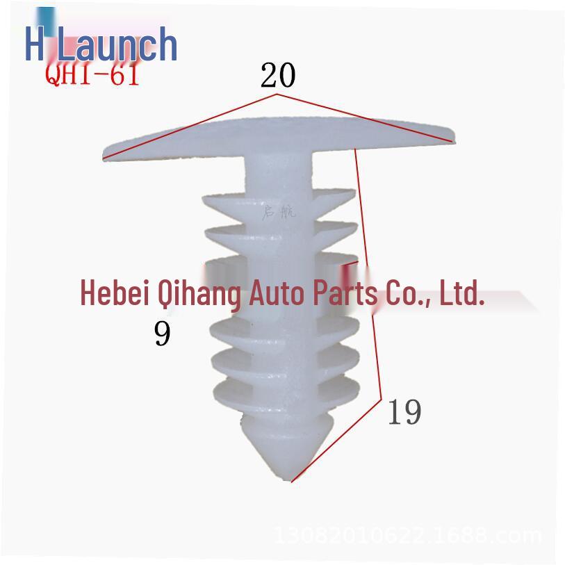 Nylon Universal Headliner Retainer Clip for GM, 8mm Hole, Christmas Tree Shape