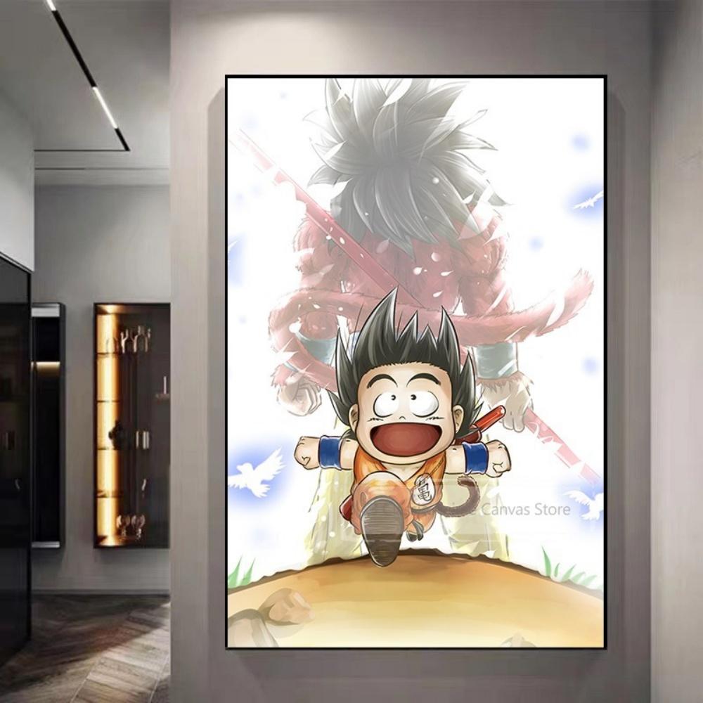 

Dragon Ball Starry Night Tapestry Sun Wukong Super Saiyan Anime Hanging with Gokus Kamehameha Ideal for Otaku Bedroom Decor 74x94cm(29x37in)