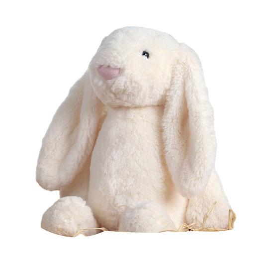 Plush Bunny Toy Huggable Stuffed Rabbit Plushie Simulation Animal Doll Home Living Room Bedroom Decoration Birthday Gift