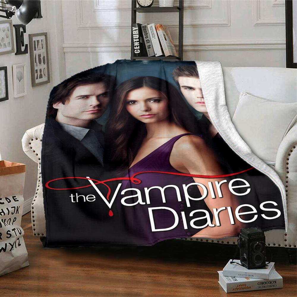 1pc The Vampire Diaries1 Blanket, Gift, for Men and Women, Soft Blanket, Good for Sofa Bed Couch Travel, Lightweight Flannel Blanket
