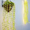 USB-Controlled LED Copper Wire Green Leaf Fairy Lights for Home Decor