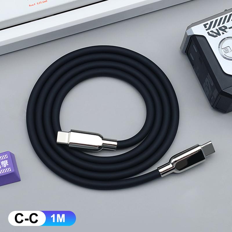 240W Pd3.1 Liquid Silicone Usb C Type-C Fast Charging Cable 15 16 17 S23 S24 S25