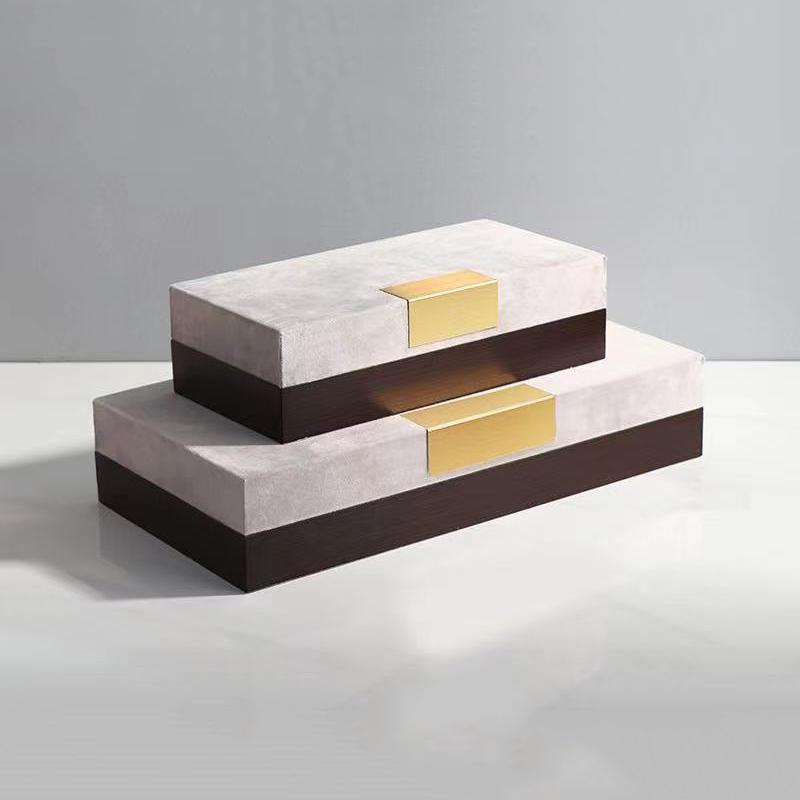 Minimalist Leather Jewelry Boxes Cosmetic Jar Dresser Table Desk Decoration Exquisite Jewelry Ring Earrings Necklace Storage Box