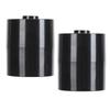 2PCS Nail Glue Storage Jar Portable Leakproof Vacuum Sealing Lash Extension Jar Black