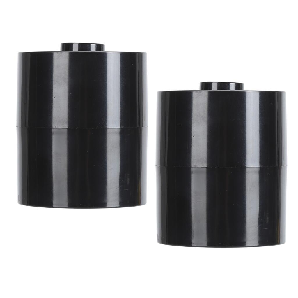 2PCS Nail Glue Storage Jar Portable Leakproof Vacuum Sealing Lash Extension Jar Black