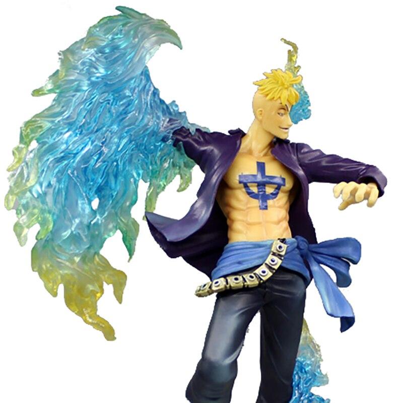One Piece Marco Anime Action Figure Model 28cm Pvc Statue Collectible Toys for Kids Figma Quality Assurance Desktop Decoration