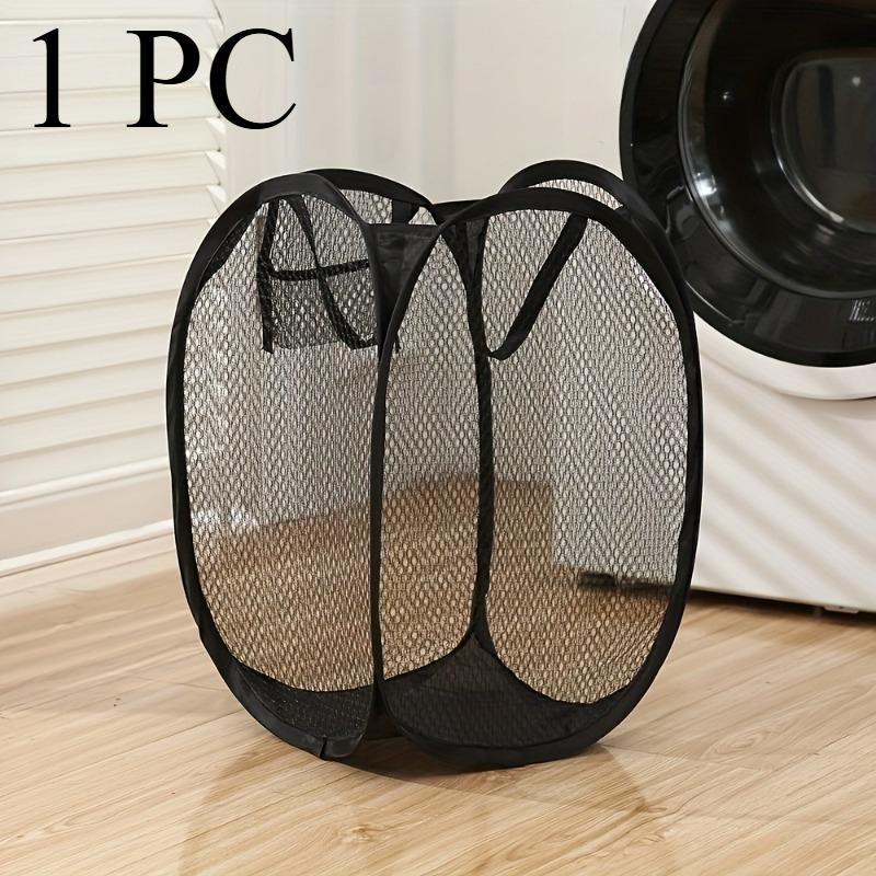 

Foldable Pop-Up Laundry Basket, Large Mesh Basket with Ergonomic Handle, Portable Home & Casa Storage for Bathroom, Bedroom