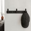 Black Coat Rack Durable Row Hook Decorative Towel Hook  Kitchen Bathroom Wardrobe Entryway Bedroom