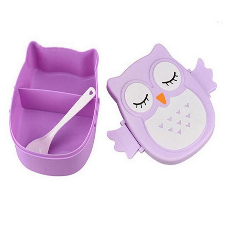 1pc Household Kitchen Plastic Children'S Student Lunch Box Portable Food Container Tableware Bento Box Lunch Box