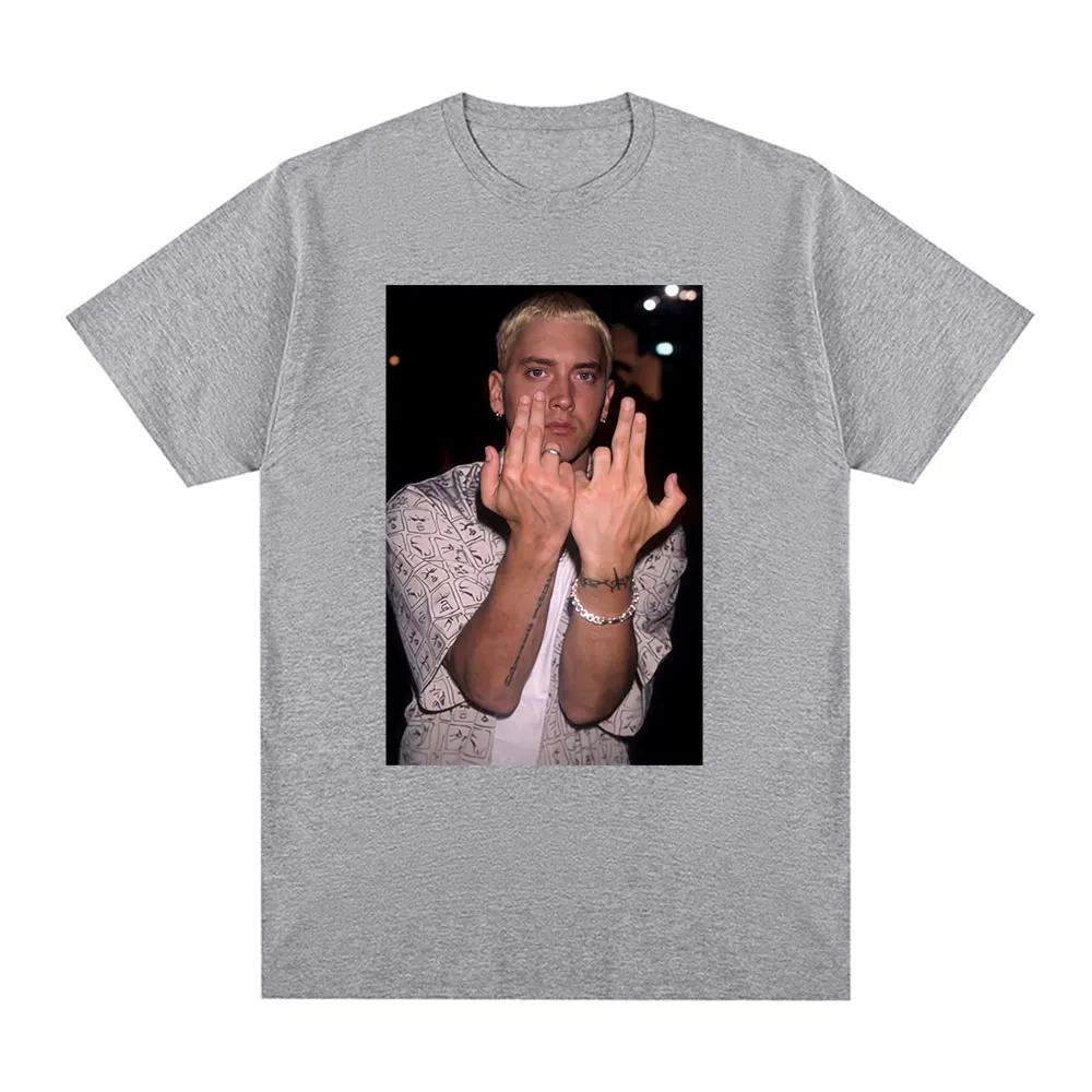 2025 New Model Eminem Hand Gesture Graph T-shirt for Women Hip-hop Fashion Short Sve Casual Summer Street Style