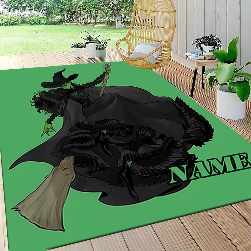Custom Name Witch Princess Adventure Carpet Rug Customizable Soft Washable Anti-Slip Home Living Room Sofa Mats Personalized Rug. 0909336