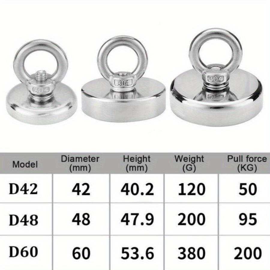 Super Strong Pull Force Round Neodymium Magnet with Eyebolt Strong Magnetic Ring Salvage Magnet In Water