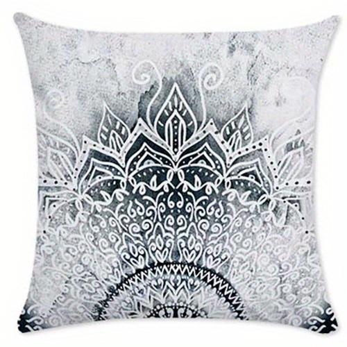 

Mandala Patterned Pillowcase ,Sofa bedroom cushion cover, single-sided printing, without pillow core 16x16in 40x40cm