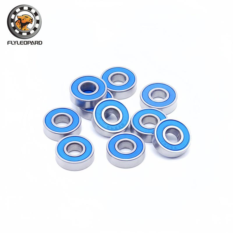 In-stock 6900 2RS Thin-walled Deep Groove Ball Bearing, 10x22x6, High-speed Motor Bearing with Blue Rubber Seal.
