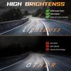 4 Inch LED Driving Lights, 12V 24V Triple Row 78W Spot Flood Golf Cart Headlights, LED Fog Lights For Off Road Truck Jeep Boat Van SUV ATV UTV, 2 Pcs
