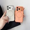 Case for IPhone 17 16 15 Pro Max 17Air for Magnetic Skin Feel PC Lens Hardware Button Shockproof Wireless Charging Back Cover