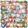 50 Transparent Cartoon Christmas Bell Sticker Pack Waterproof Transparent PET Hand Account Decorative Guitar Notebook