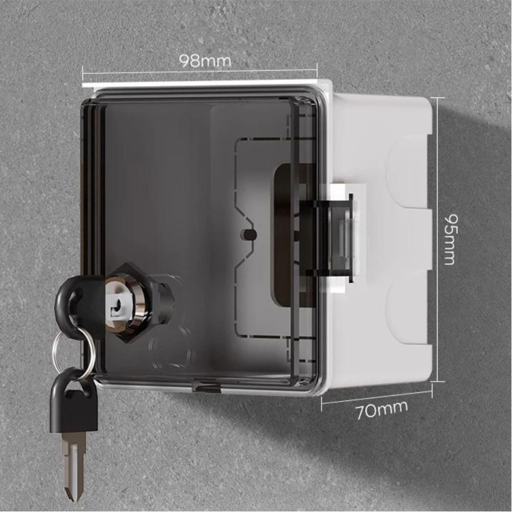 With Lock Outdoor Socket Waterproof Box Anti-Theft Socket Protection Box  86Type