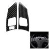2Pcs Carbon Fiber Steering Wheel Button Cover Trim For Lexus IS250 IS350 2006-12