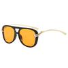New fashion knot double beam sunglasses European and American ins pilot sunglasses personalized street photography retro