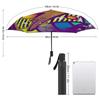 1 Pack Automatic Umbrella Featuring Reinforced Ribs And Anti Uv Coating For Travel With Graffiti Inspired Feel