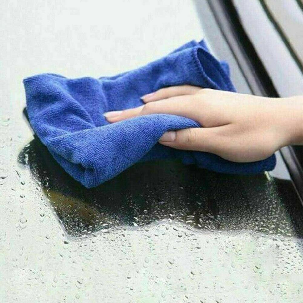 20pcs Car Wash Microfiber Towels Soft Drying Cloth Hemming Wash Towel Water Suction Polishing Duster Car Cleaning Tools 30x30cm