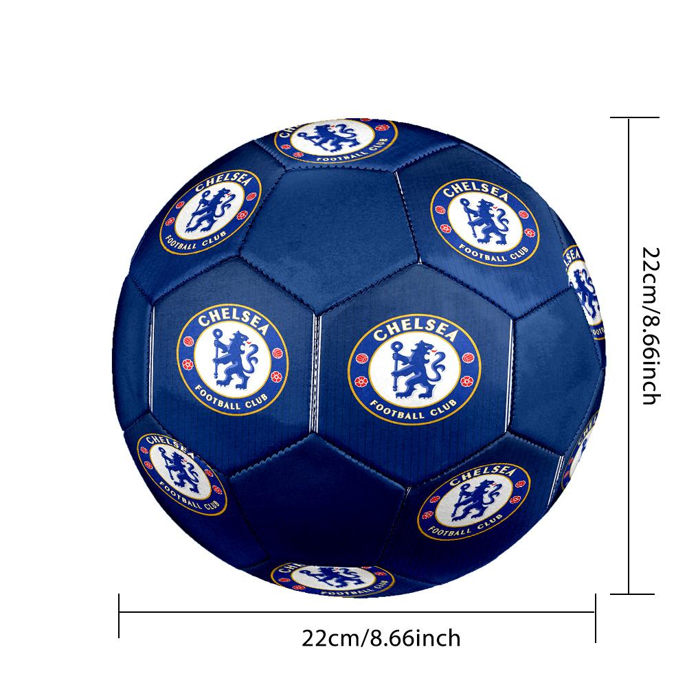 Fußball Chelsea F C Hallenfußball Ball Bunt Alle Altersgruppen Größe 5 Maschinengenäht PVC Wettkampfbereit Langlebig Hoher Rückprall