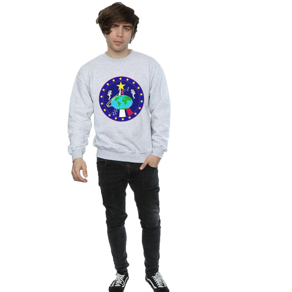 NASA Mens Classic Globe Astronauts Sweatshirt
