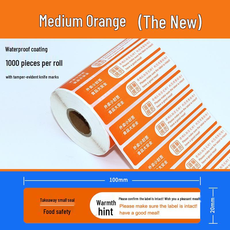 Takumi Self-Adhesive Tamper-Evident Food Safety Seal Label Peeler