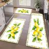 Spring Floral Series Kitchen Floor Mats - Dirt-Resistant, Wear-Resistant, Easy-to-Clean, Three-Piece Set