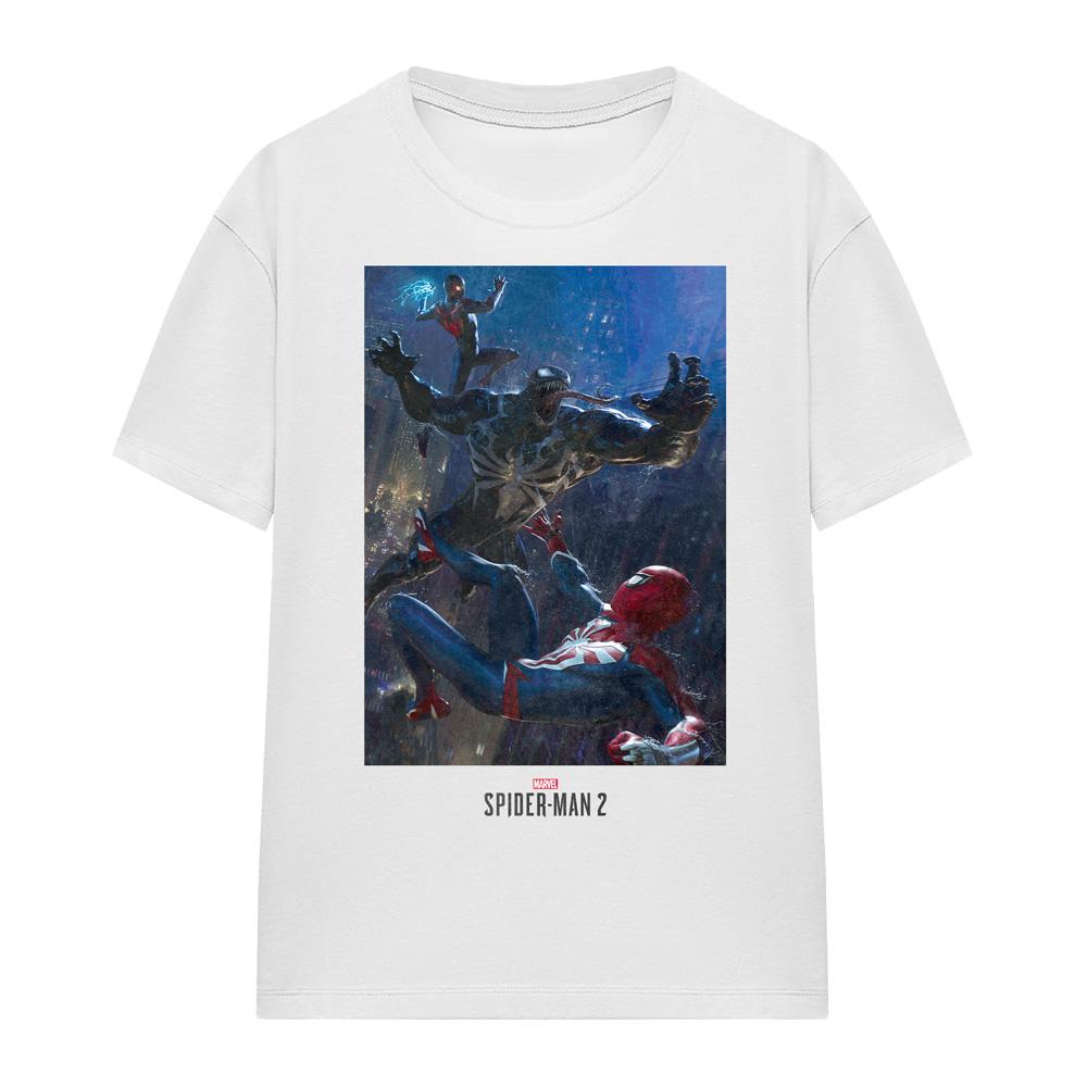 Spider-Man Womens/Ladies Gameverse City Fight T-Shirt