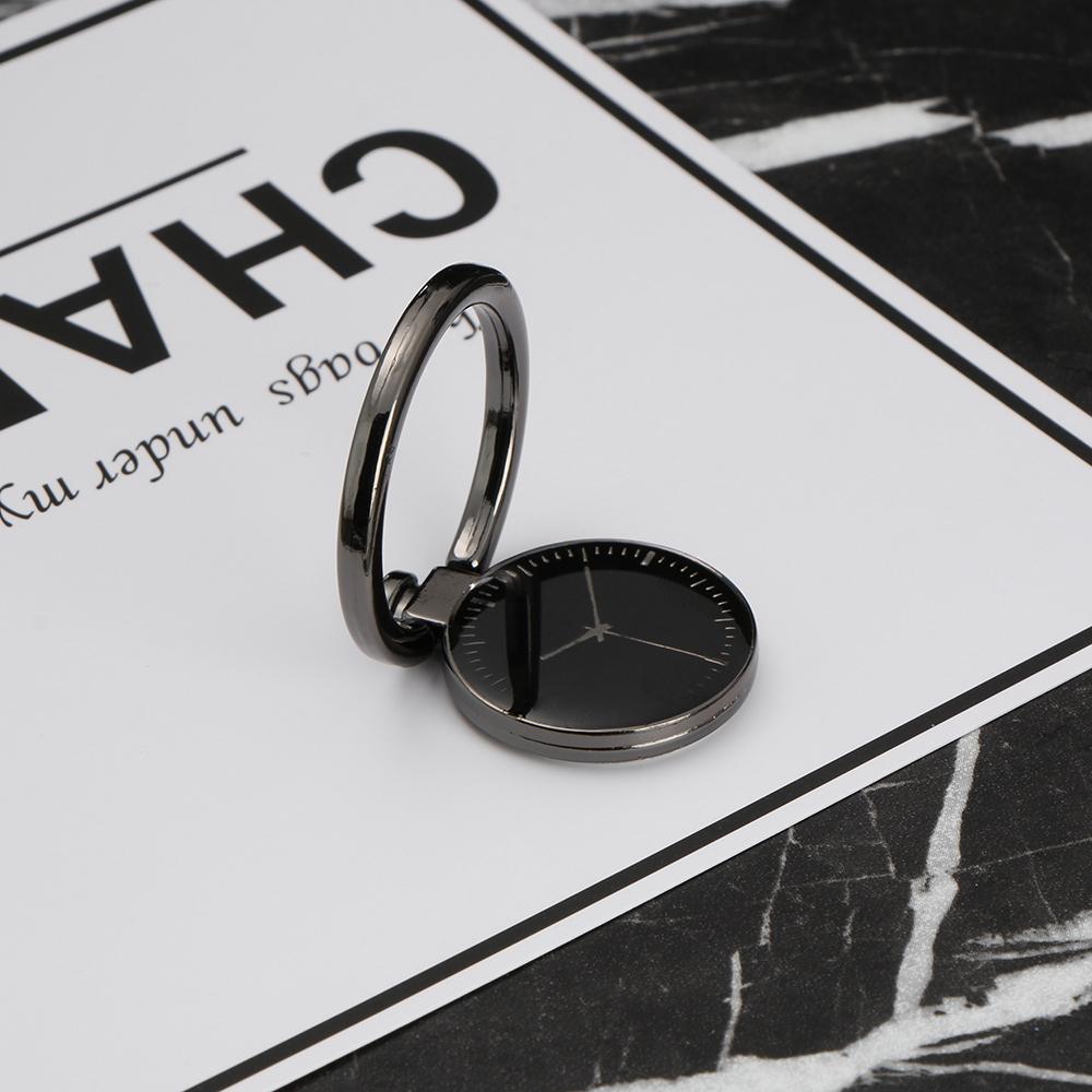 Hot Metal Bracket Watch Shape 360° Rotating Mobile Phone Holder Finger Ring Grip
