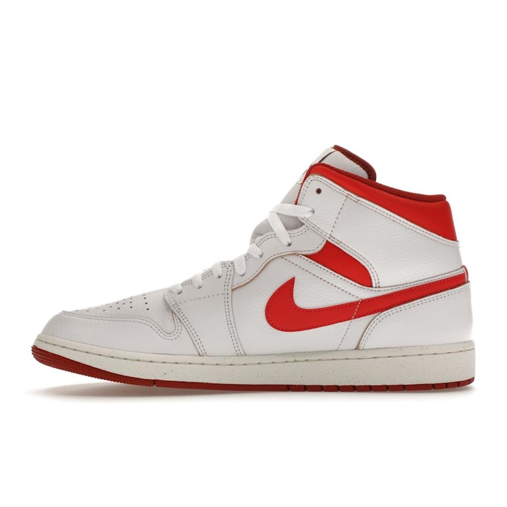 Air Jordan 1 Mid SE White Dune Red Men Sneakers Lobster Sail Vachetta-Tan FJ3458-160