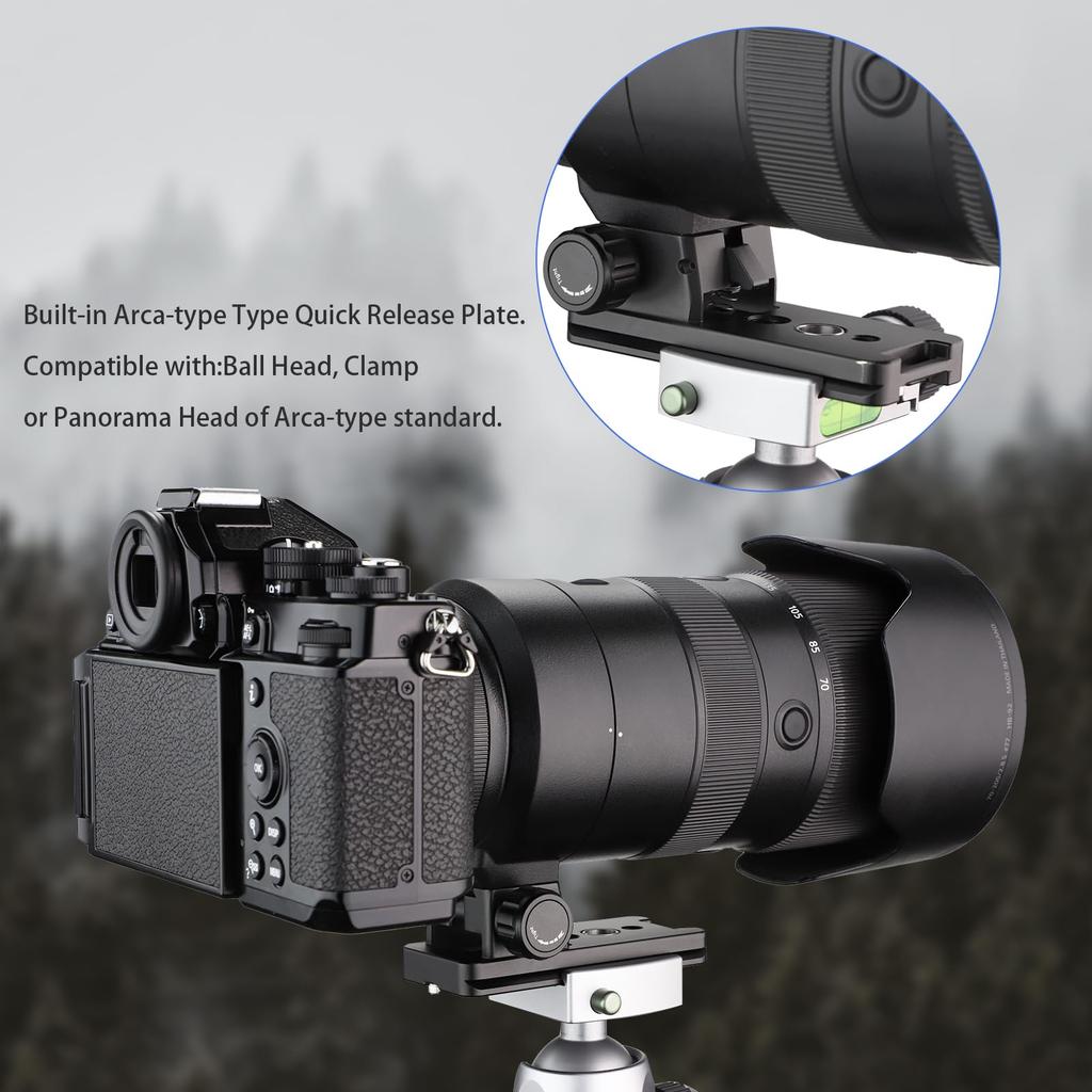 Haoge Lens Foot for Nikon NIKKOR Z VR S and Z Lenses Tripod Mount Quick Release Plate for Nikon and Z5 Cameras LF-Z72 70-200mm f/2.8 100-400mm