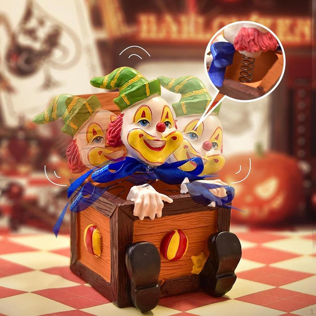 Circus Props Model Doll Figure Collectible Art Figures Birthday Party Resin Ornament Decorative