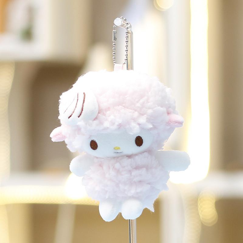 Cute Plush Lamb Doll With Piano And Keyring For Childrens Bag Pendant