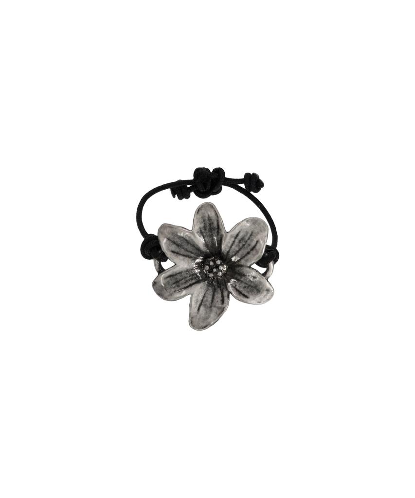 Nff Petal String Ring-Black