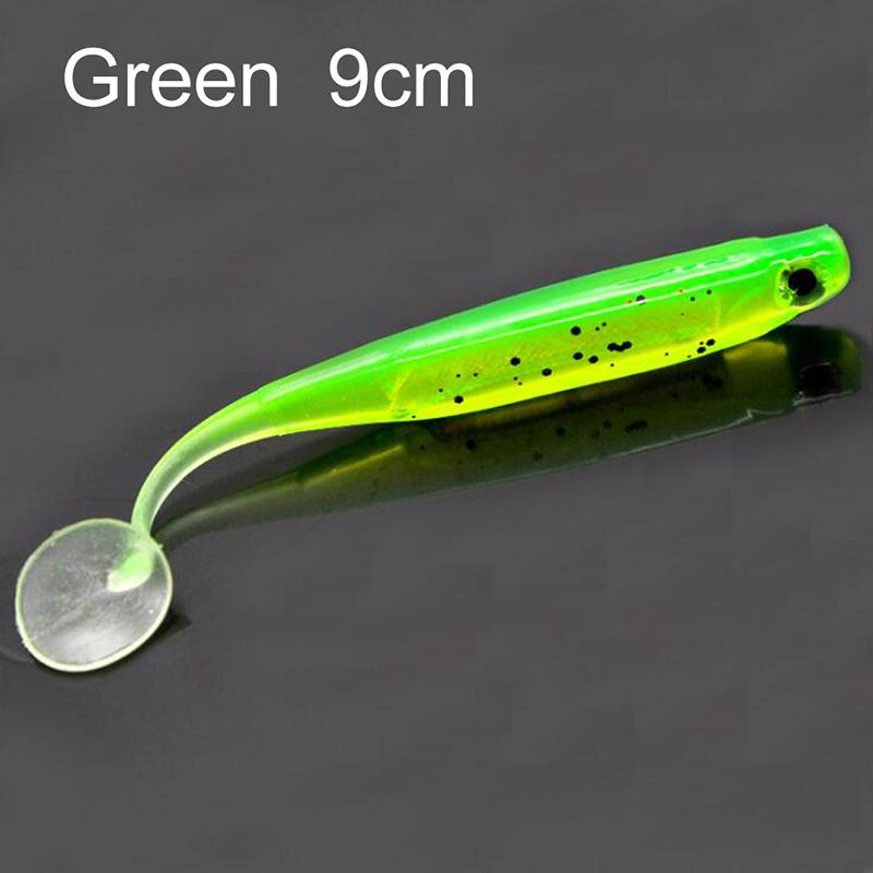 Angeln Weicher Köder T Schwanz Künstliche Pailletten Schaukel Silikon Spinner Karpfen Bass Köder