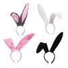 Adult Teens Cute Christmas Rabbit Ears Shape Headband Plush Hair Hoop Makeup Live Broadcast Cosplay Party Headpieces
