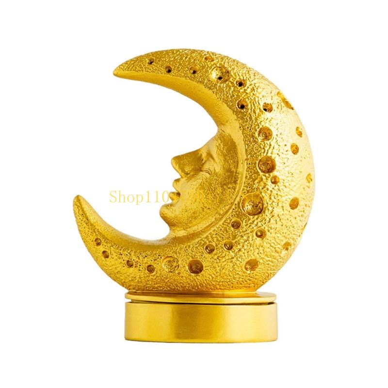 Cultural Resin Incenses Holder Ramadans Decors Moon God Sculpture Gift For Home top sale