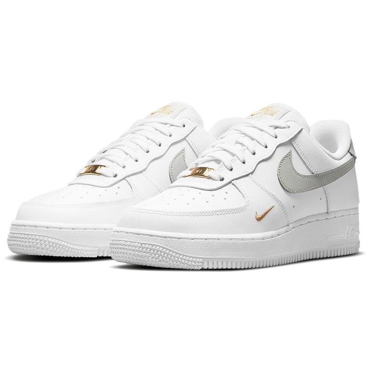 New Nike Air Force 1 Low White Grey Gold Women's CZ0270-106