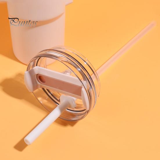 Reusable Straw 1 Set Silicone Universal Heat Resistant Long Straws Easy To Clean Durable Nozzle for 30oz And 40oz Cups