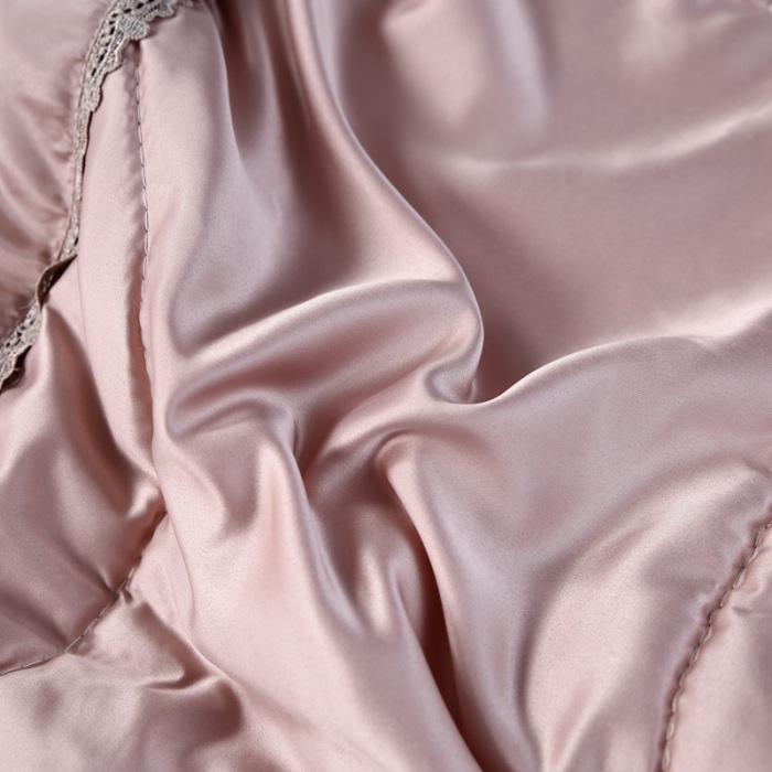 Light Luxury Washable Silk Embroidery Pillow & Cool Feel Quilt