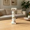White Corinthian Column Ornament, 3D Printed Flower Vine Column Statue, Roman Column Desktop Ornament for Home Desk Shelf Decor