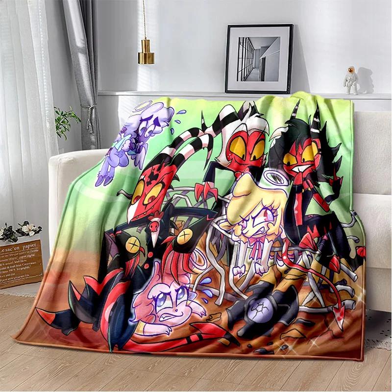 Helluva Boss Blitzo Adult Animation Soft Plush Blanket,Flannel Blanket Throw Blanket for Living Room Bedroom Bed Sofa Picnic Kid