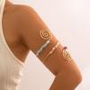 Adjustable Open Irregular Stones Arm Cuff Bracelets Spiral Upper Arm Bracelet  Arm Accessories